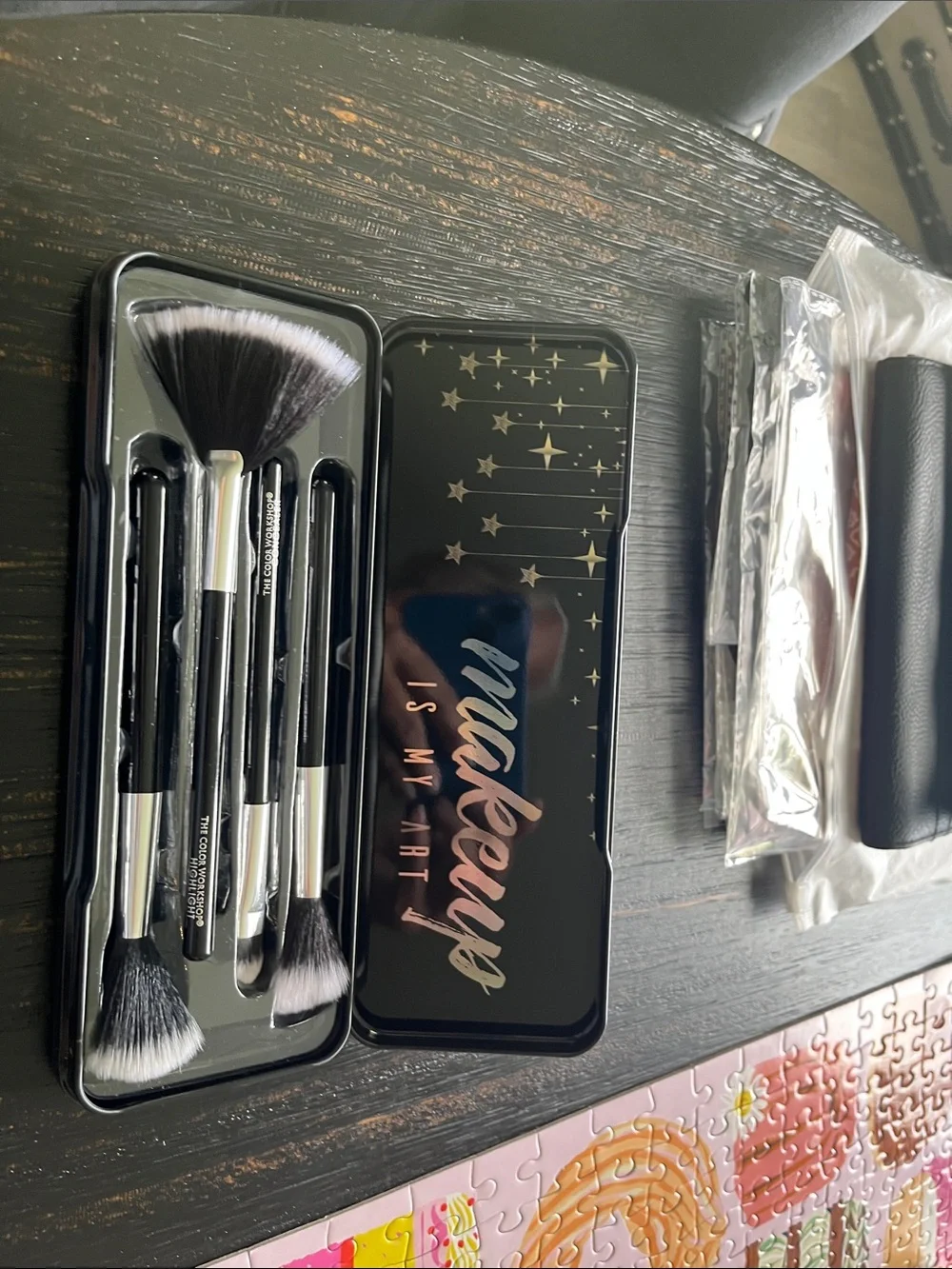 Black Makeup Brush Set